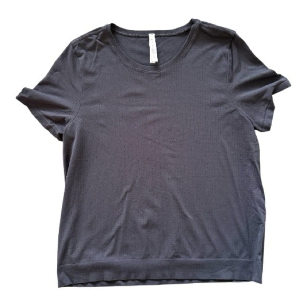 Athleta Black Activewear Tee Shirt Women XL Lightweight Gym Running Top